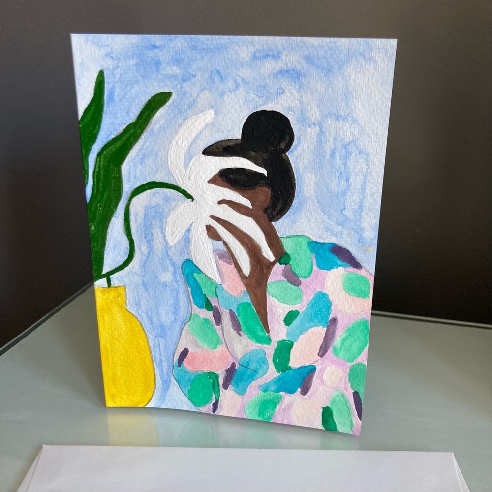 Watercolor Frame-able Greeting Card
